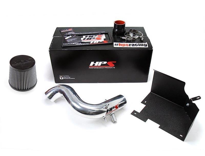 Short Ram Air Intake Air Intake Kit Incl. Heat Shield Polish - HPS Performance Products 2011-14 Hyundai Sonata