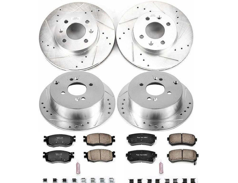 Brake Kit Front Rear Z23 Evolution Sport - Power Stop 2006-07 Hyundai Accent