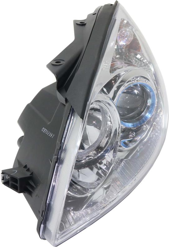 Headlight Left Single Clear W/ Bulb(s) - Replacement 2010-2012 Elantra