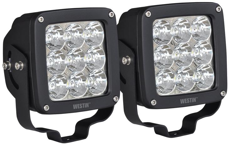 Led Offroad Light 2025lm 27w 4.6 X 4.6in Set Of 2 Black Axis Hp Series - Westin Universal