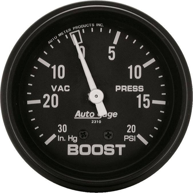 Boost Gauge Single Black Series - Autometer Universal