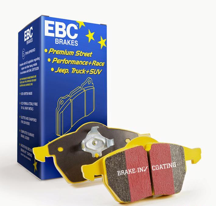 Disc Brake Pad Set Rear Yellowstuff FMSI D1551 - EBC Brakes 2010-16 Hyundai Genesis Sedan V6 3.8L and more