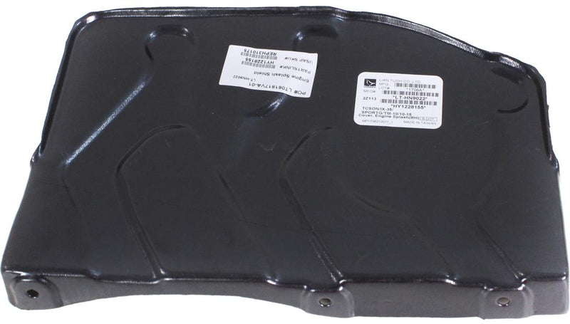 Engine Splash Shield Right Single - Replacement 2011-2013 Tucson 4 Cyl 2.0L