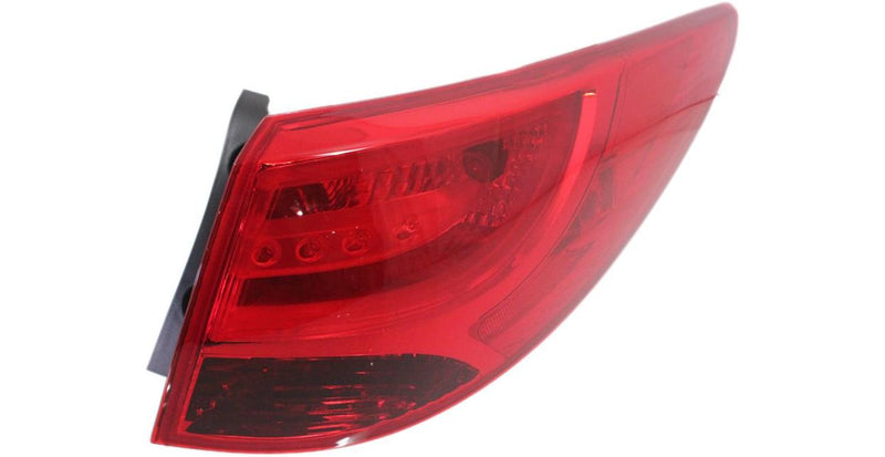 Tail Light Set Of 2 Red W/ Bulb(s) - Replacement 2010-2015 Tucson