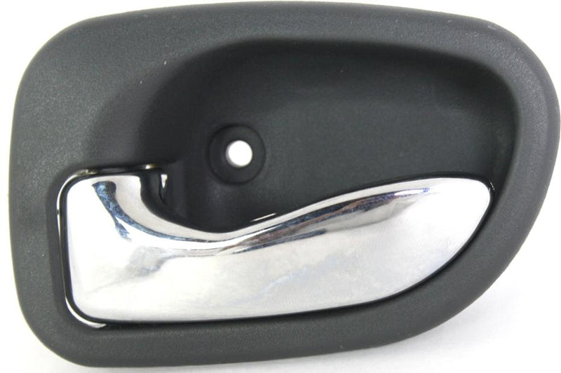 Interior Door Handle Single Gray Bezel Chrome - Replacement 1995 Accent 4 Cyl 1.5L