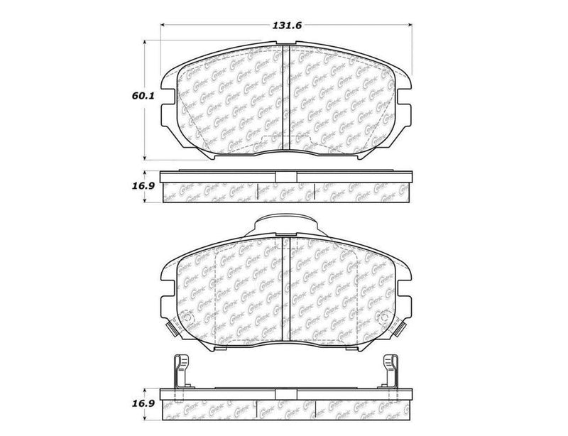 Pads Front Ceramic PosiQuiet - StopTech 2006-10 Hyundai Sonata  and more