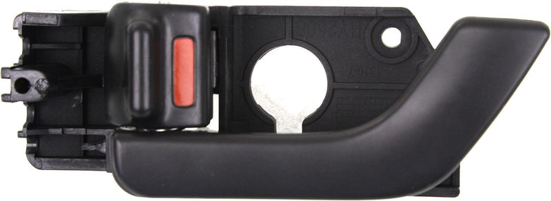 Interior Door Handle Left Single Black W/ Door Lock Button - Replacement 2003-2004 Tiburon 4 Cyl 2.0L