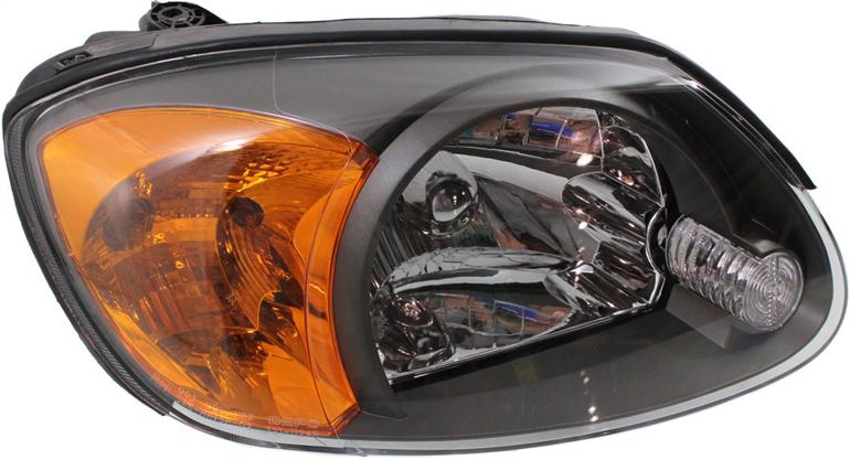 Headlight Right Single Clear W/ Bulb(s) Capa Certified - ReplaceXL 2003-2005 Accent