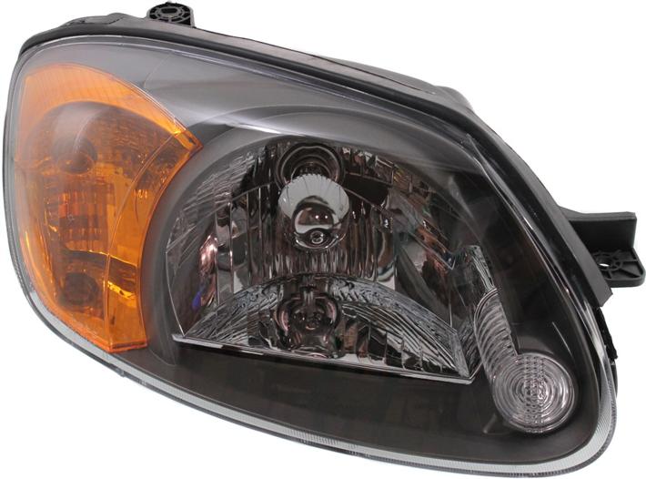 Headlight Right Single Clear W/ Bulb(s) Capa Certified - ReplaceXL 2003-2005 Accent