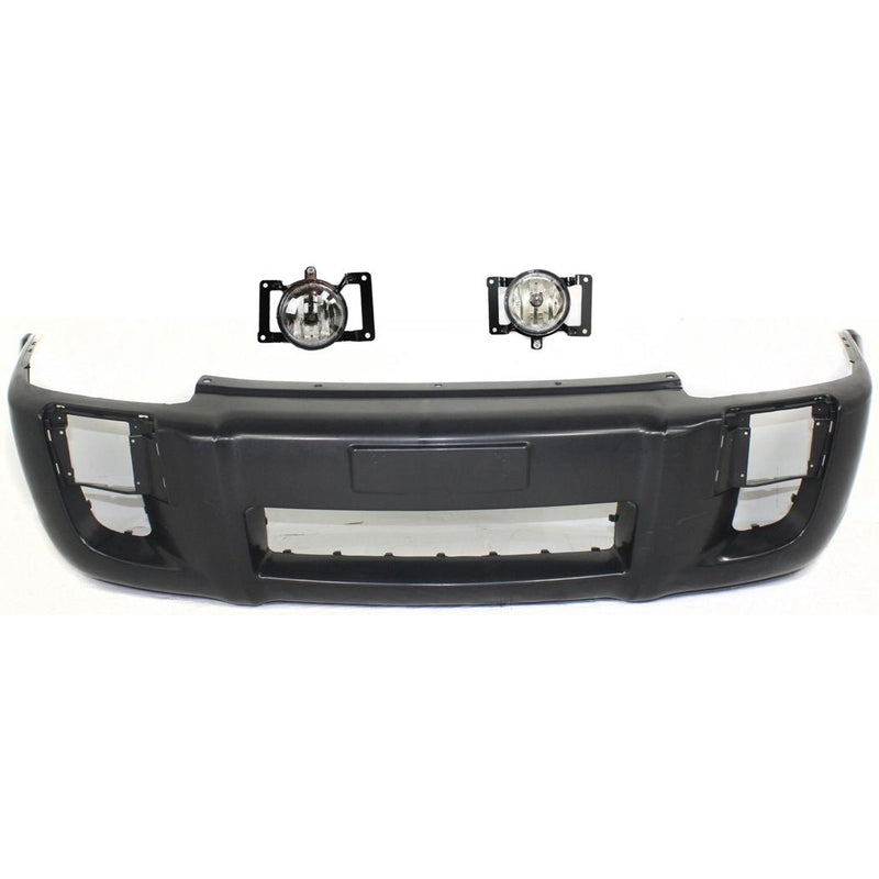 Bumper Cover Set Of 3 W/ Fog Light Holes - Replacement 2005-2006 Tucson 4 Cyl 2.0L