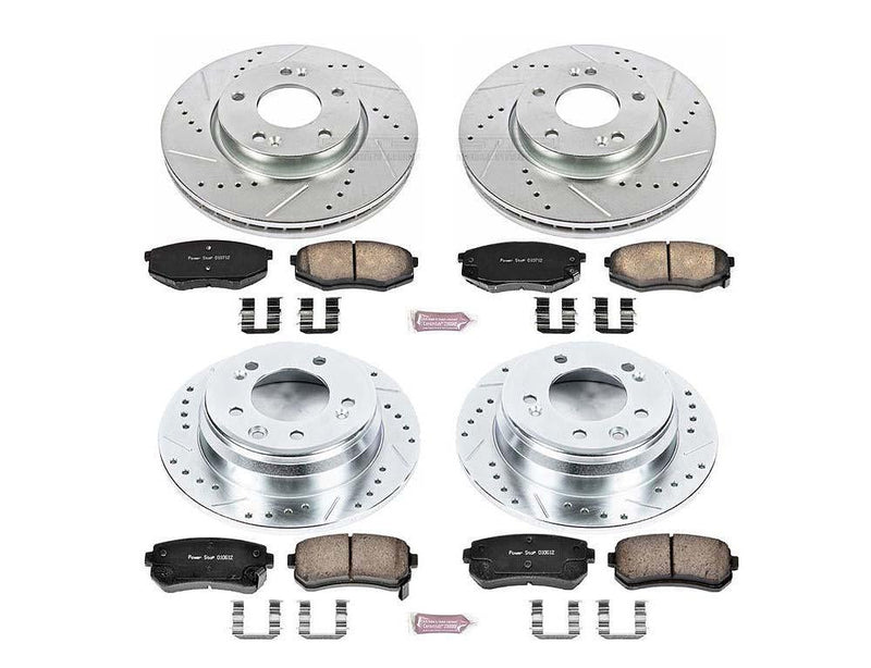 Brake Kit Front Rear Z23 Evolution Sport - Power Stop 2010-12 Hyundai Tucson