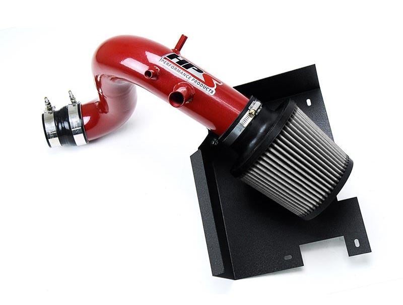 Short Ram Air Intake Air Intake Kit Incl. Heat Shield Red - HPS Performance Products 2011-14 Hyundai Sonata