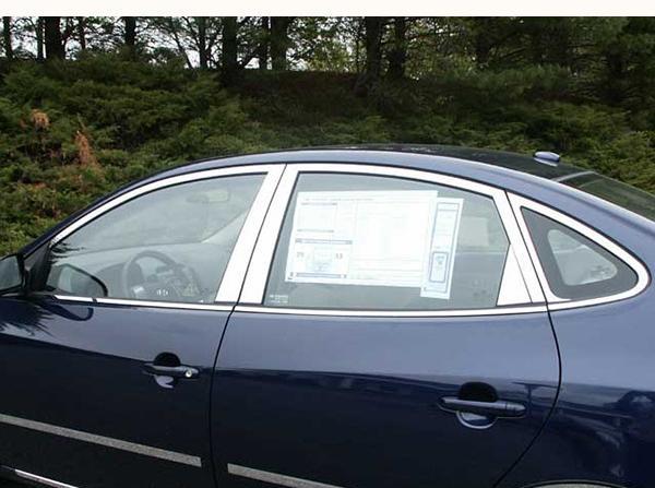 Window Package 16 Piece w/ Pillars & Sill With Pillar WP27340 - Quality Auto Accessories 2007-10 Hyundai Elantra