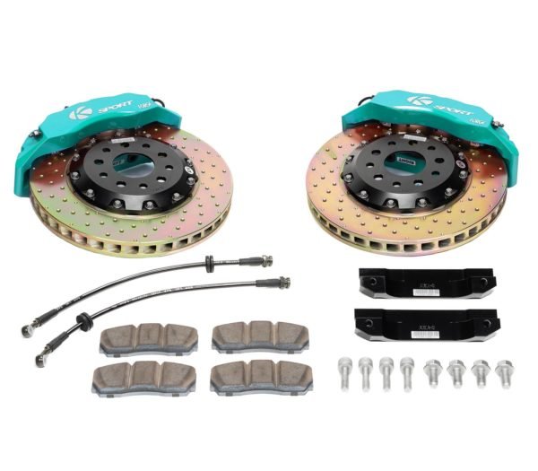 Big Brake Kit Rear 356mm 4 Piston Drilled Dualcomp BKHY240-444CO - Ksport 2012-14 Hyundai Elantra