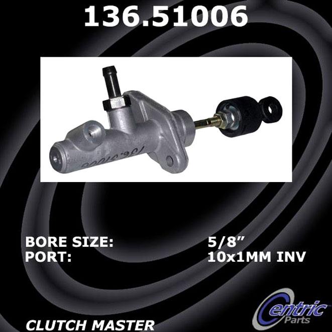Clutch Master Cylinder Single Premium Series - Centric Parts 2005 Tucson 4 Cyl 2.0L