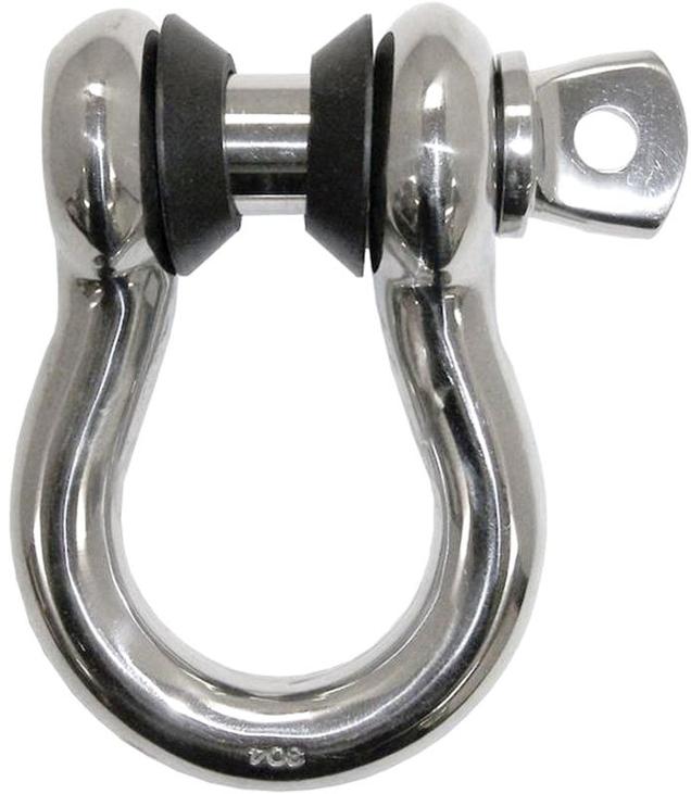 Bumper D-ring Single Silver Metal - RT Off-Road Universal