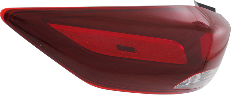 Tail Light Left Single Clear Red Sedan W/ Bulb(s) - Replacement 2017 Elantra