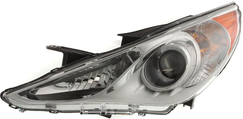 Headlight Set Of 2 Clear ; White W/ Bulb(s) - Replacement 2011-2012 Sonata