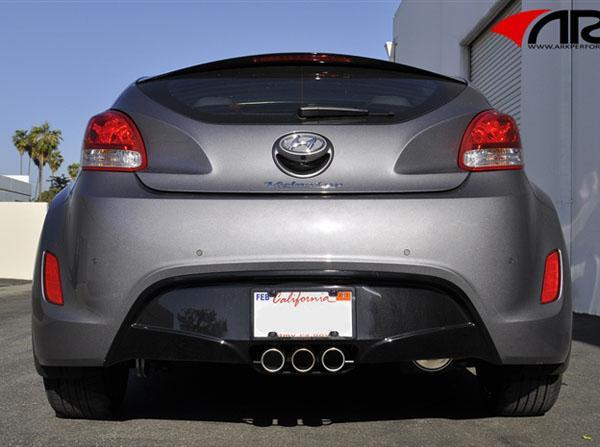 Catback Exhaust Polished Stainless DT-S - ARK 2011-18 Hyundai Veloster 4Cyl 1.6L