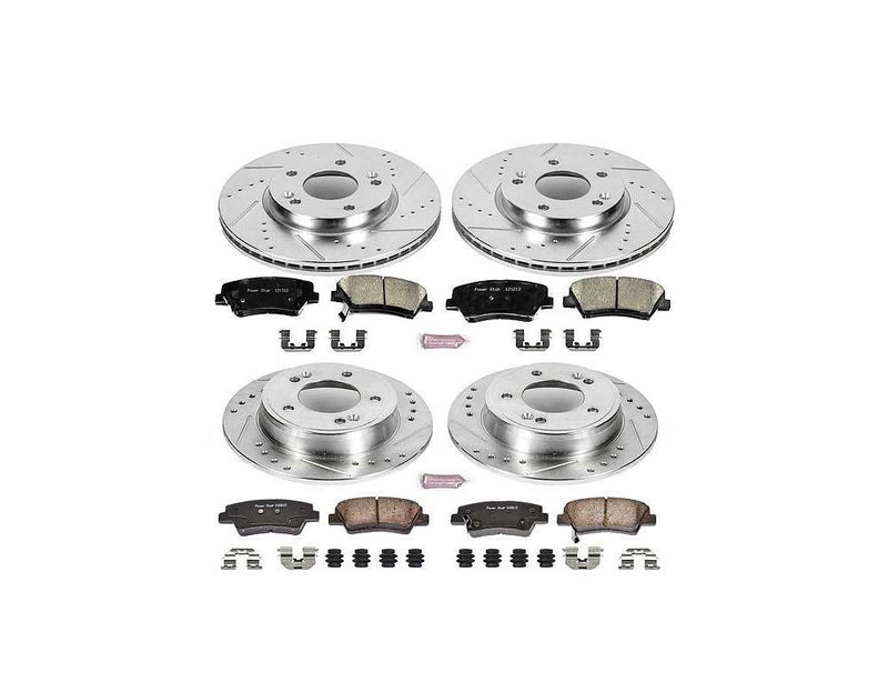 Brake Kit Front Rear Z23 Evolution Sport K6504 - Power Stop 2011-16 Hyundai Elantra