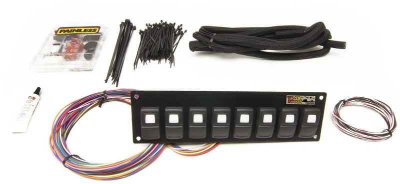 Accessory Switch Panel Kit Track Rocker 8 Switch Series - Painless Universal
