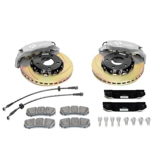 Big Brake Kit Front 350mm 3 Piston Drilled Slimline BKHY251-342CO - Ksport 2011-18 Hyundai Veloster