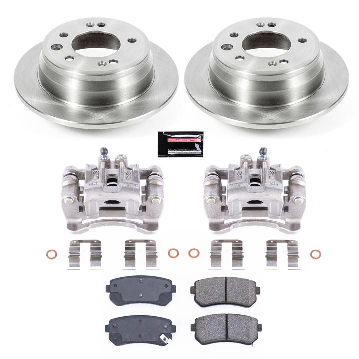 Brake Disc And Caliper Kit Set Of 2 Autospecialty By - Powerstop 2011 Tucson 4 Cyl 2.0L