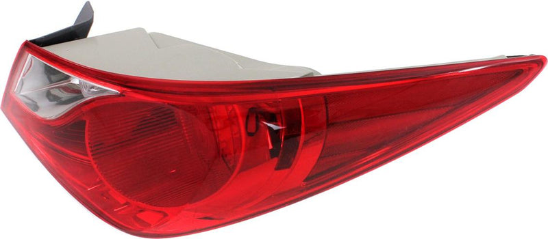 Tail Light Set Of 2 Clear Red Capa Certified W/ Bulb(s) - Replacement 2011-2012 Sonata