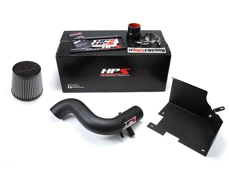 Short Ram Air Intake Air Intake Kit Incl. Heat Shield Black - HPS Performance Products 2011-14 Hyundai Sonata