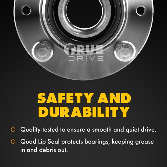 Wheel Hub Single W/ Bearing - TrueDrive 2012-2015 Accent 4 Cyl 1.6L