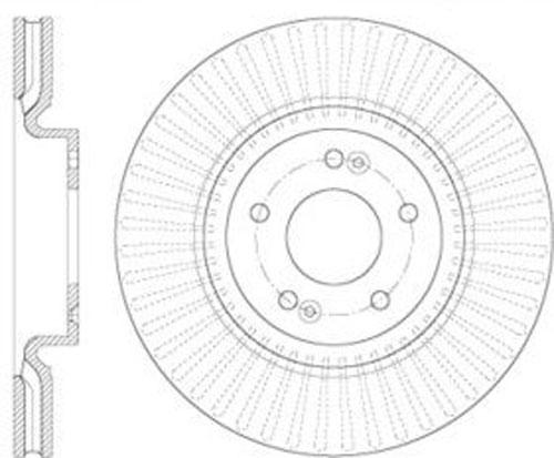 Brake Disc Left Single Plain Surface Premium Series - Centric Parts 2015 Sonata 4 Cyl 1.6L