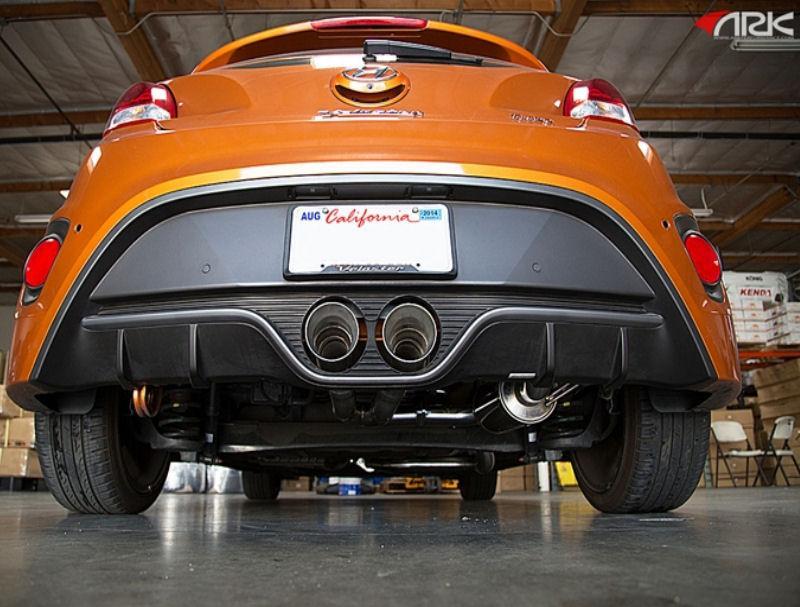 Catback Exhaust Stainless DT-S w/ Tips Burnt SM0703-0213D - ARK 2013-14 Hyundai Veloster 4Cyl 1.6L