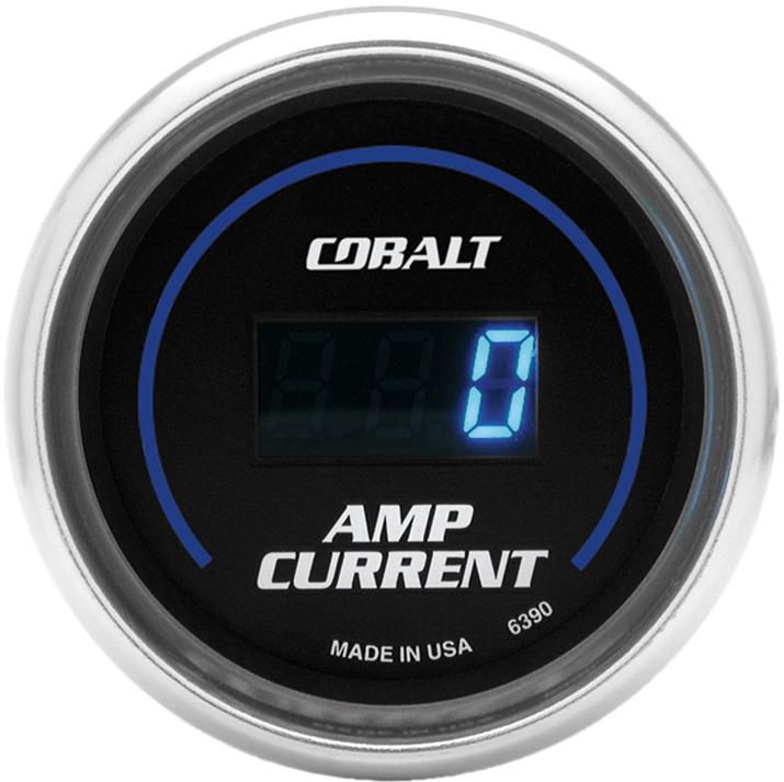 Ammeter Single Black Cobalt Series - Autometer Universal