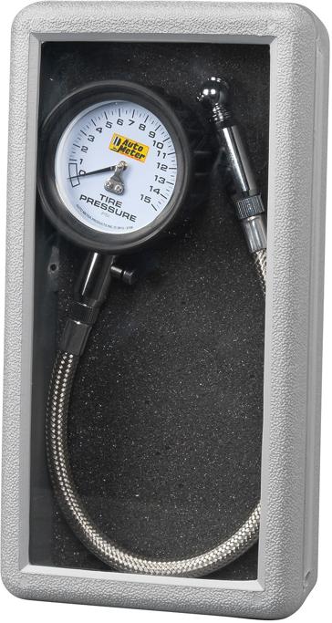 Tire Pressure Gauge Single White Autometer Tire - Autometer Universal