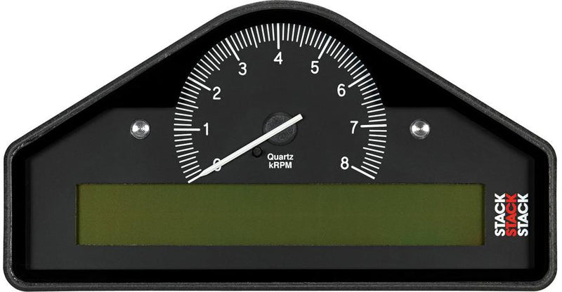Dash Display Single Black Digital And Analog Race Pre-configured Series - Autometer Universal