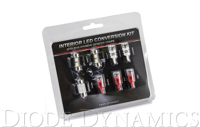Interior Kit Red STAGE 1 - Diode Dynamics 2010-16 Hyundai Genesis Coupe  and more