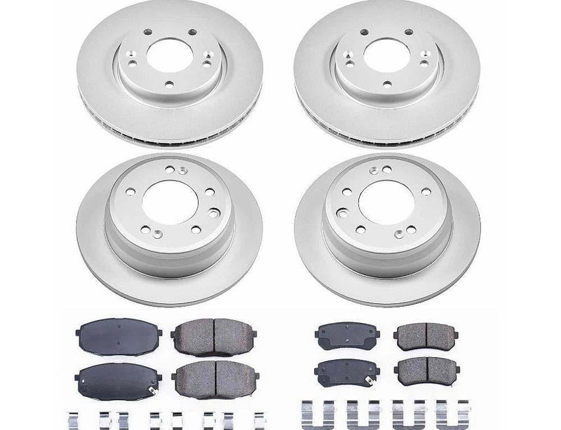 Brake Kit Front Rear Geomet Coated Z17 Evolution CRK6302 - Power Stop 2009-12 Hyundai Elantra