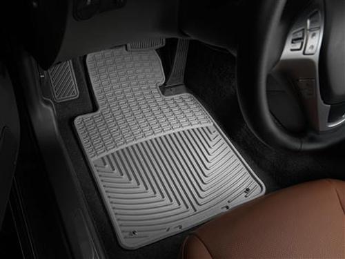Floor Mats 1st 2 Pieces Gray Rubber All-weather Series - Weathertech 2010 Genesis Coupe