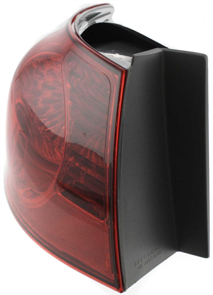 Tail Light Left Single Red Sedan W/ Bulb(s) Capa Certified - ReplaceXL 2007-2010 Elantra