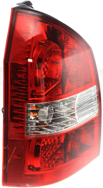 Tail Light Left Single Clear Red W/ Bulb(s) - Replacement 2005-2006 Tucson 4 Cyl 2.0L