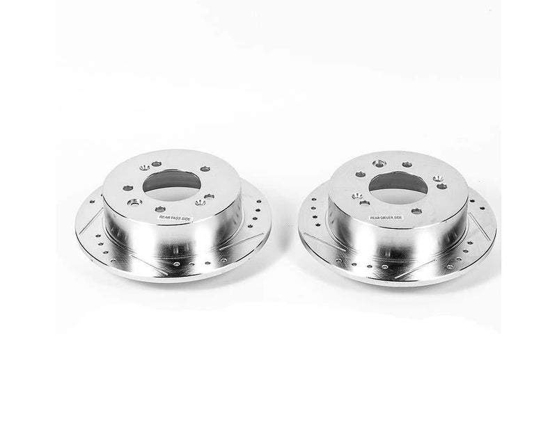 Rotors Rear Pair Drilled Slotted Evolution JBR1336XPR - Power Stop 2007-10 Hyundai Elantra