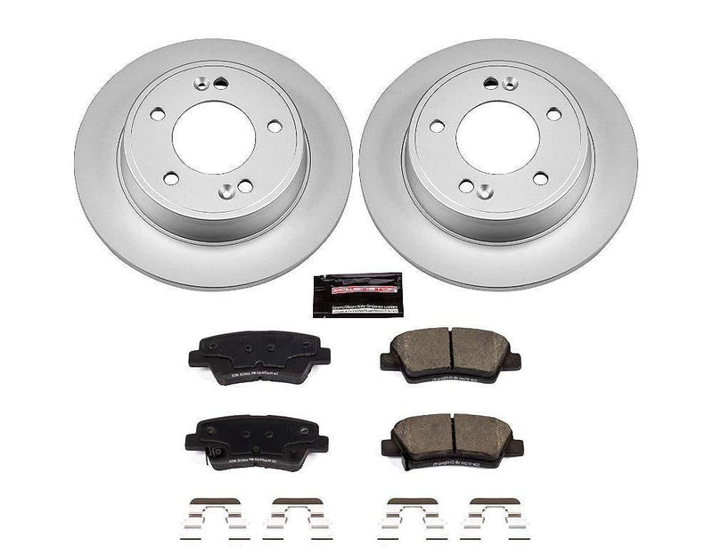 Brake Kit Rear Geomet Coated Z17 Evolution - Power Stop 2012-17 Hyundai Veloster