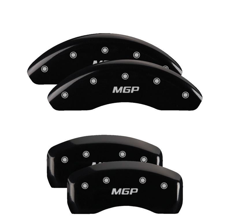 Caliper Covers Set Of 4 Black Finish Silver - MGP Caliper Covers 2012-17 Hyundai Accent