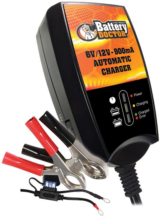 Battery Charger 900ma 6v And 12v Single Smart Series - Battery Doctor Universal