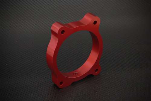 Torque Solution Throttle Body Spacer (Red) - Torque Solutions 2010 Genesis