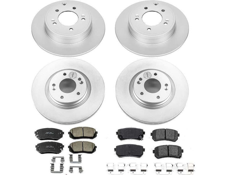 Brake Kit Front Rear Geomet Coated Z17 Evolution - Power Stop 2016 Hyundai Sonata