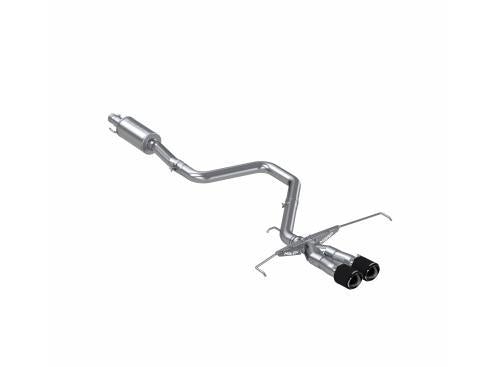 Exits Center Rear 3" Dual Stainless T304 PRO Series Catback Exhaust System w/ Tips Carbon Fiber - MBRP 2019-21 Hyundai Veloster