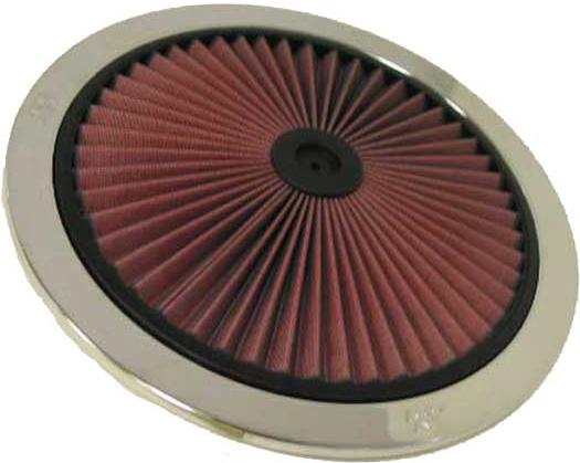 Air Cleaner Top Single Chrome Red Filter X-stream Series - K&N Universal