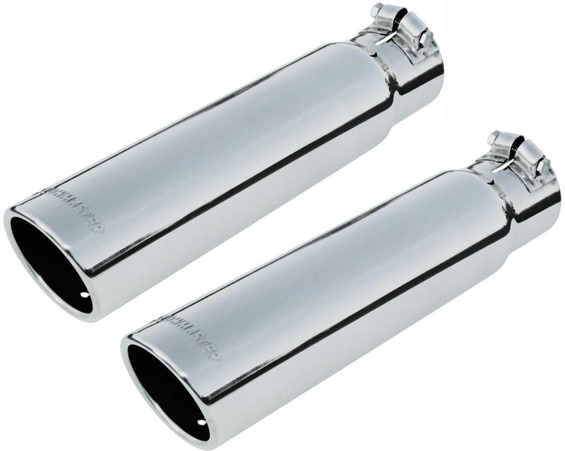 Exhaust Tip Set Of 2 Polished Stainless Steel - Flowmaster Universal