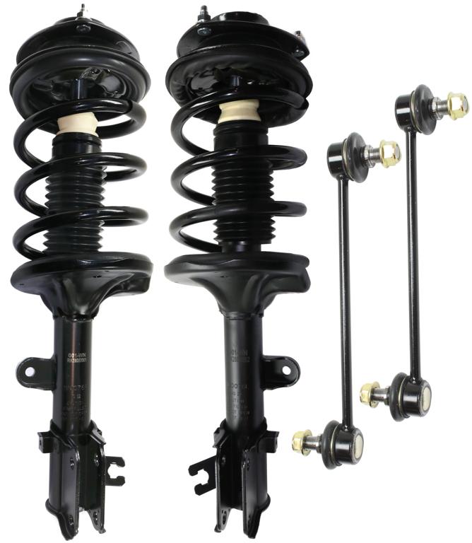 Shock Absorber And Strut Assembly Set Of 4 Black - TrueDrive 2005-2006 Tucson 4 Cyl 2.0L